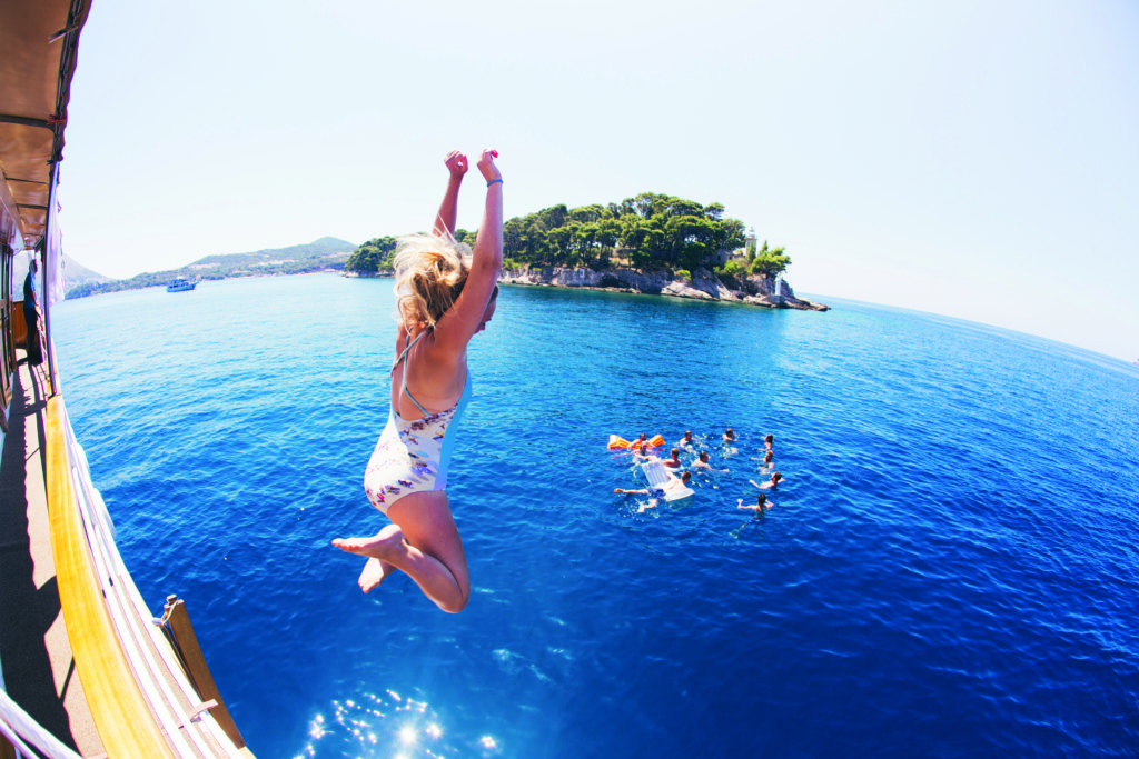 Croatia sailing sail jump off boat things to do europe twenties