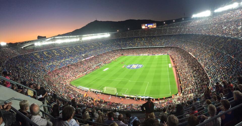 Camp Nou Barcelona from Topdecker Jordan 