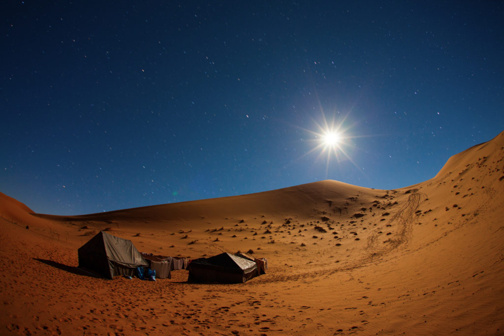 Morocco camping under the stars 