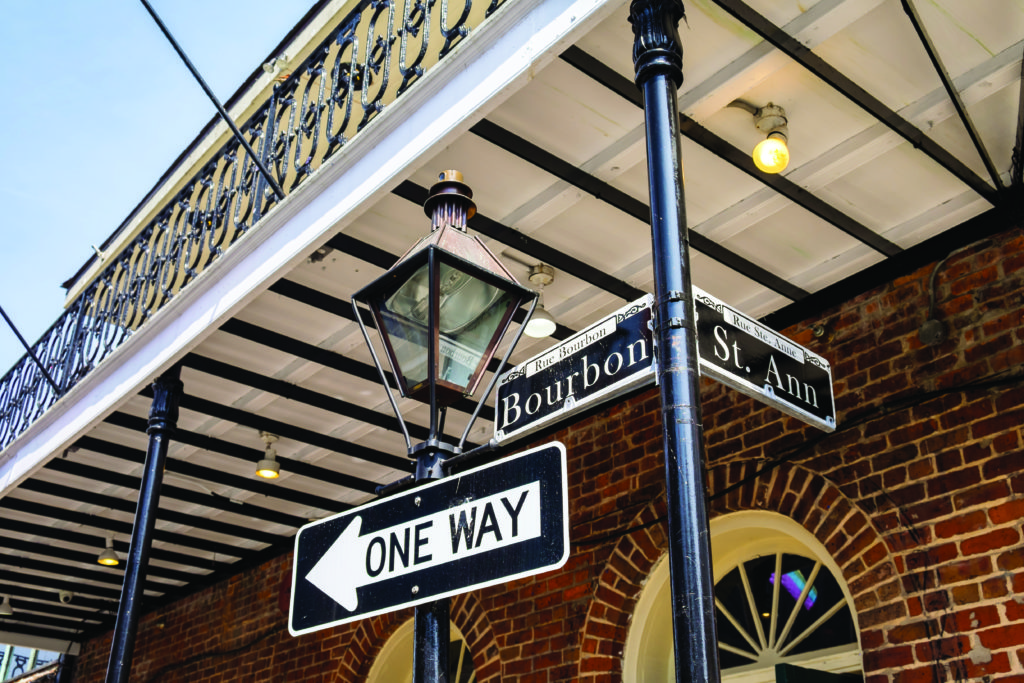 New Orleans Bourbon Street Sign