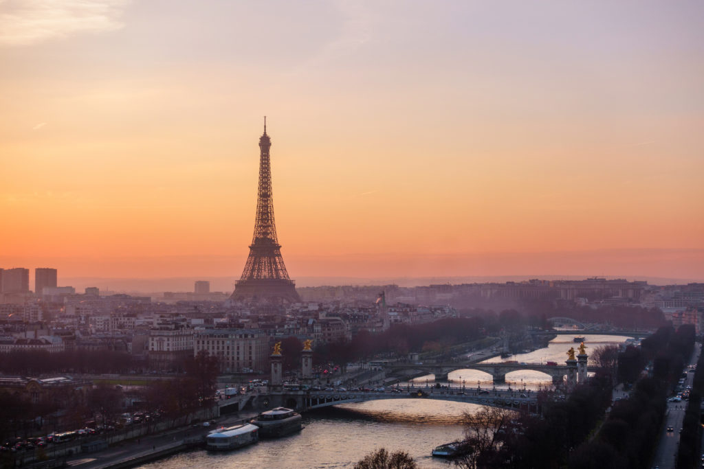 romantic cities paris france