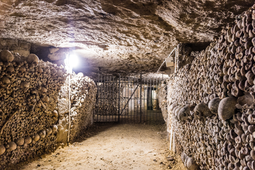 most haunted places in europe catacombs paris france