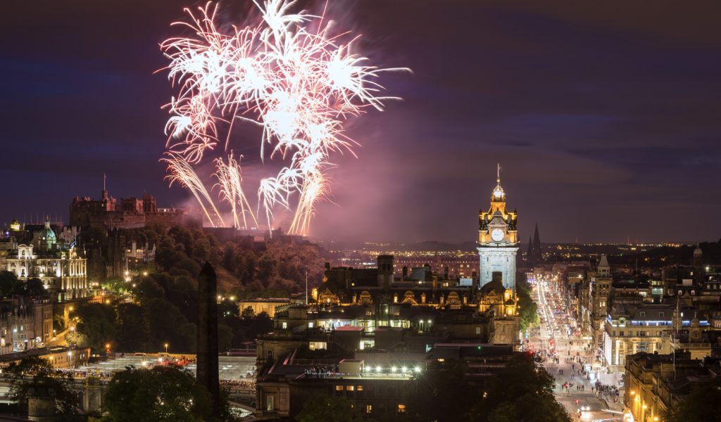 Edinburgh Hogmanay New Year's Eve fireworks view things to do europe twenties
