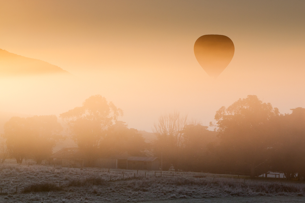 things to do in Melbourne Yarra Valley hot air balloon ride