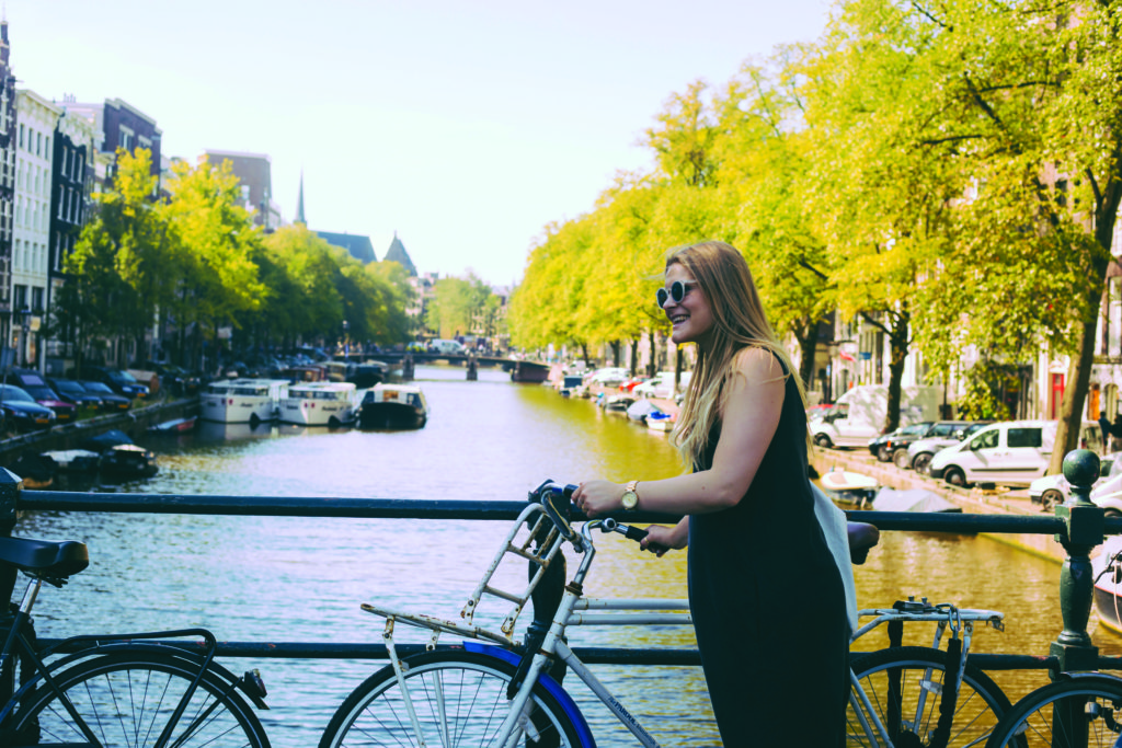Amsterdam bike canal netherlands Europe summer holidays