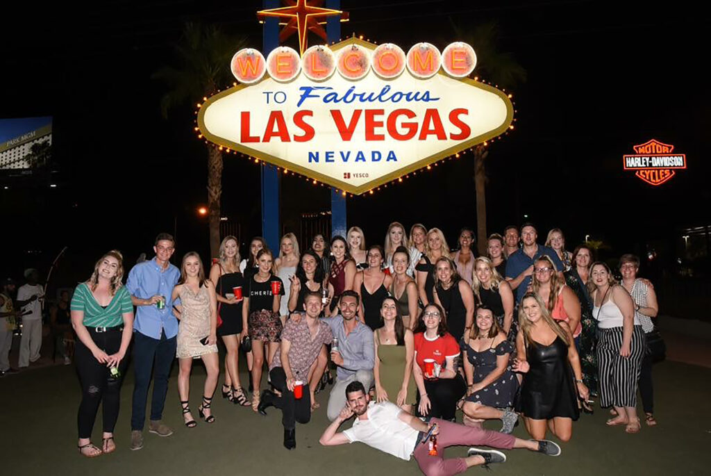 A group of Topdeckers on a trip in Las Vegas